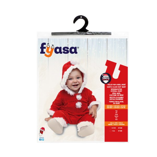Julenissekostyme - Baby - Onsie