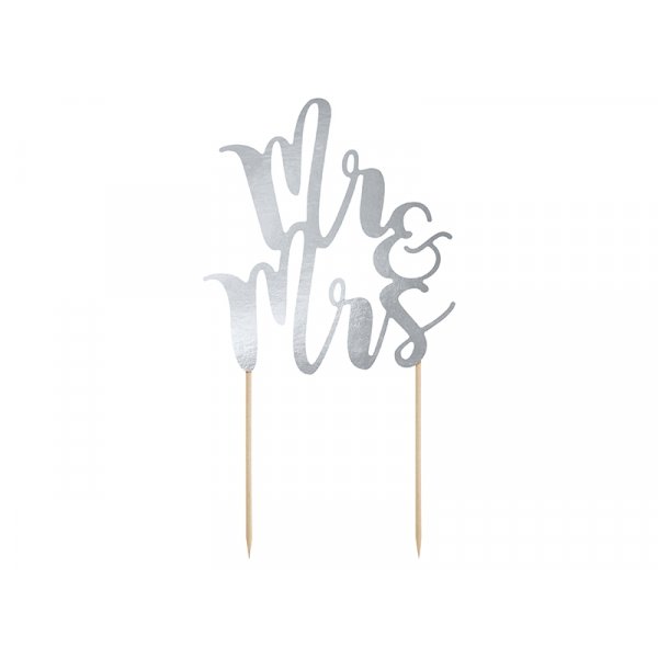 Kaketopper - Herr og Fru - Sølv Kaketopper - Herr og Fru - Sølv
