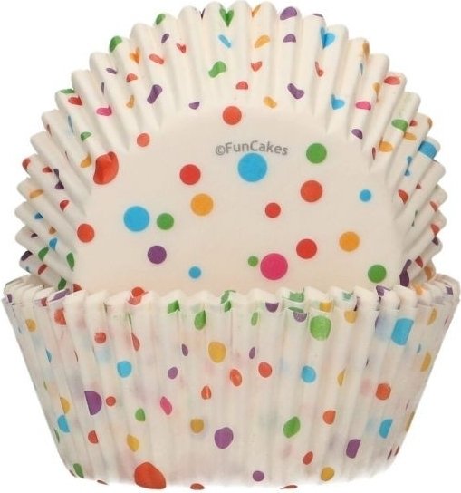 Muffinsformer - Konfetti - Funcakes - 48-pakning Muffinsformer - Konfetti - Funcakes - 48-pakning