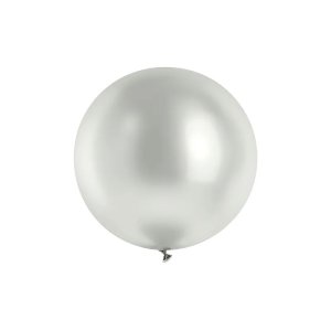 Ballong - Glanset - S�lv - 60 cm