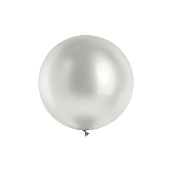 Ballong - Glanset - Sølv - 60 cm Ballong - Glanset - Sølv - 60 cm