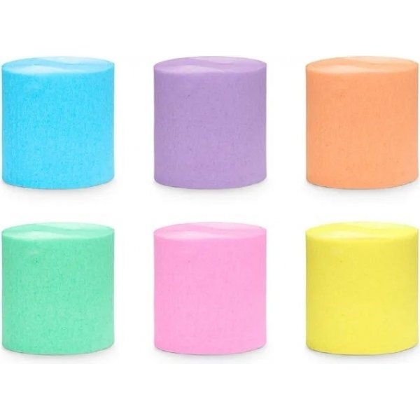 Kreppapir - Pastell regnbueblanding Kreppapir - Pastell regnbueblanding