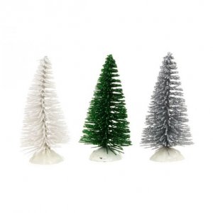 Julenissetilbehr - Sm grantrr - 4-pakning