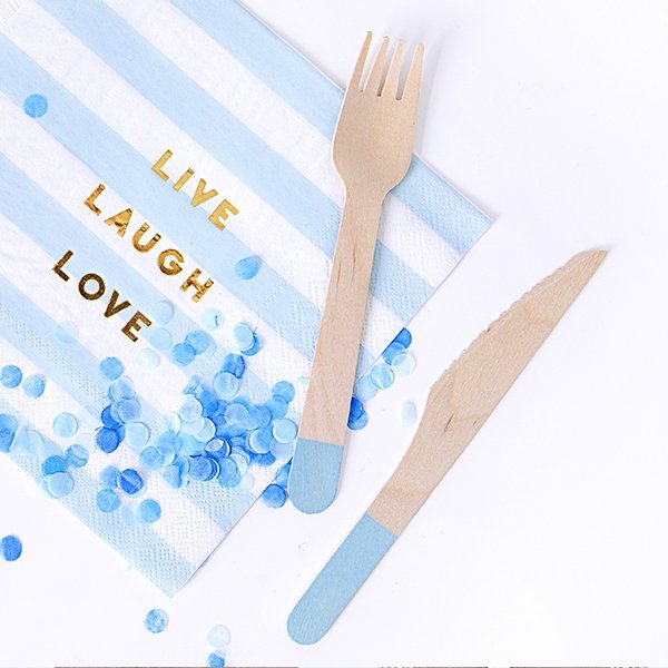 Trebestikk - Lyseblå Trebestikk - Lyseblå