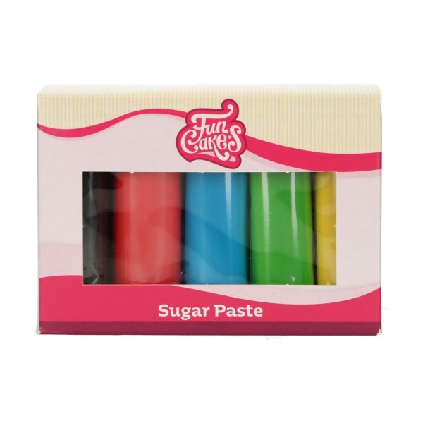 Sukkerpasta - Mixpack - Fargerik - FunCakes - 5x100g Sukkerpasta - Mixpack - Fargerik - FunCakes - 5x100g