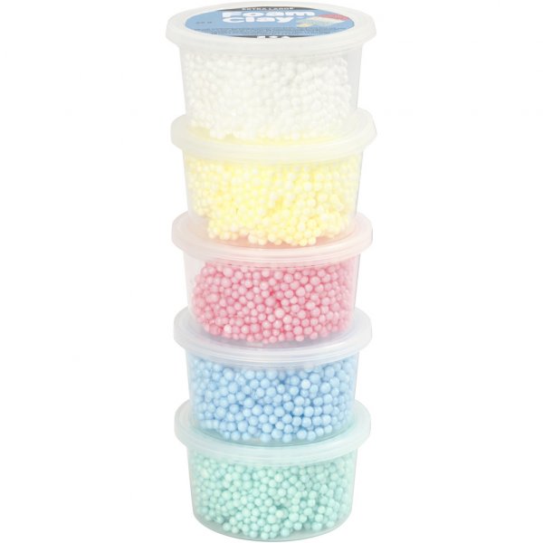Foam Clay XL - 5-pakning - Pastell Foam Clay XL - 5-pakning - Pastell