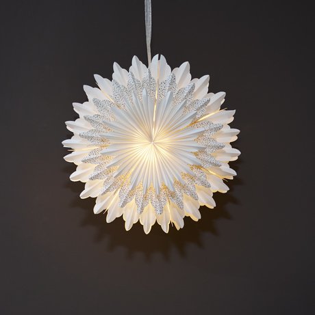 Julestjerne - SNØ 50 cm - Hvit/Prikkete Julestjerne - SNØ 50 cm - Hvit/Prikkete