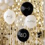 Ballongbukett - 40th Birthday - Svart/Nude
