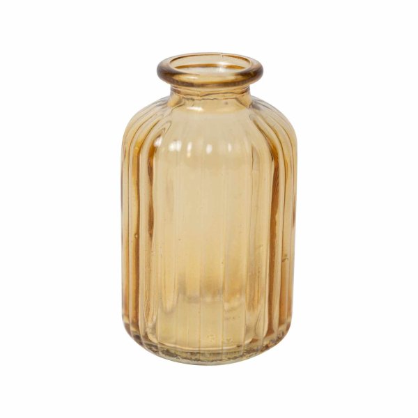 Glassvase - Oker - Ø6,2 x 10 cm / 190 ml Glassvase - Oker - Ø6,2 x 10 cm / 190 ml