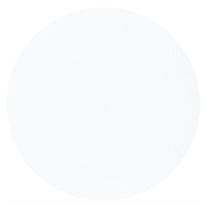 Tykt kakefat - Rundt hvitt med plissert kant - 1,2 cm tykt, 25 cm i diameter