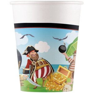 Pappkrus - Pirater - 200 ml - 8-pakning Pappkrus - Pirater - 200 ml - 8-pakning
