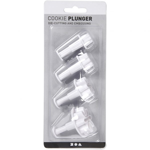 Pregede kakeutstikkere - 3-pakning - Stjerner Pregede kakeutstikkere - 3-pakning - Stjerner