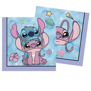 Servietter - Stitch & Angel - 33x33 cm - 20-pakning Servietter - Stitch & Angel - 33x33 cm - 20-pakning