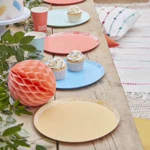Papptallerkener - Mix it up Brights - 8-pakning Papptallerkener - Mix it up Brights - 8-pakning