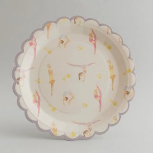 Papptallerkener - Gymnastikk - 22 cm - Lavendelblå - 8-pakning Papptallerkener - Gymnastikk - 22 cm - Lavendelblå - 8-pakning