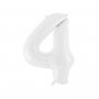 Tallballonger hvite, 86 cm - 1 stk Tallballonger hvite, 86 cm - 1 stk