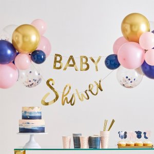 Girlander med ballonger - Babyshower