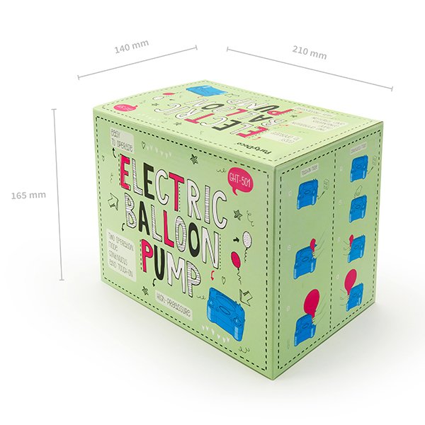 Elektrisk ballongpumpe - Doble dyser