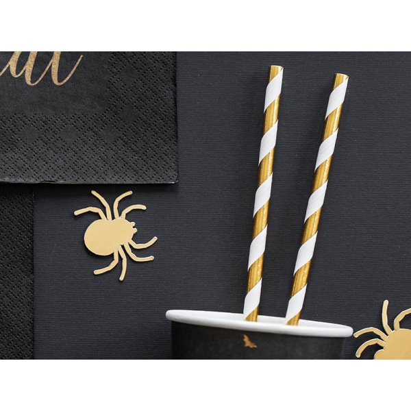 Suger�r - Stripete - Gull Metallisk - 10 stk