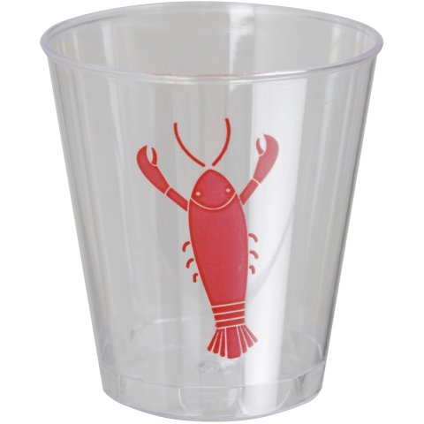 Shotglass - Klar/Kreft - 8-pakning