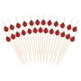 Snackpinner/Drikkepinner - Marih�ner - 12 cm - 25 stk