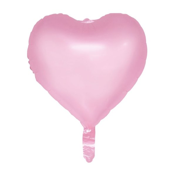 Folieballong - Hjerter - Pastellrosa Folieballong - Hjerter - Pastellrosa