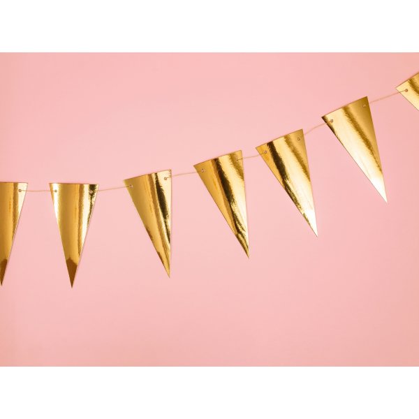 Liten vimpel - Metallisk - Gull Liten vimpel - Metallisk - Gull