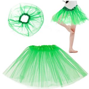 Tyllskj�rt-tutu til barn Gr�nn 29 cm - Kostyme