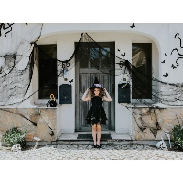 Spindelvev - 9,8 m - svart