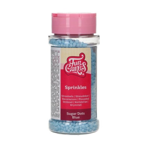 Sukkerprikker - Lyseblå - FunCakes - 80g Sukkerprikker - Lyseblå - FunCakes - 80g