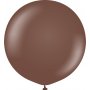 Ballonger ensfargede - Premium 60 cm - Sjokoladebrune - 2-pakning
