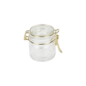 Glasskrukke - Gull - 6,5 x 7 cm / 100 ml Glasskrukke - Gull - 6,5 x 7 cm / 100 ml