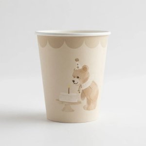 Pappkrus - Bursdagsbj�rn - Lavendelbl� - 8-pakning