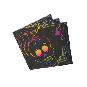 Servietter - Hodeskalle - Halloween - 20-pakning