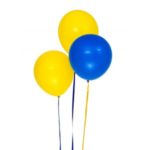 Ballonger - Blå/Gul - 8-pakning Ballonger - Blå/Gul - 8-pakning