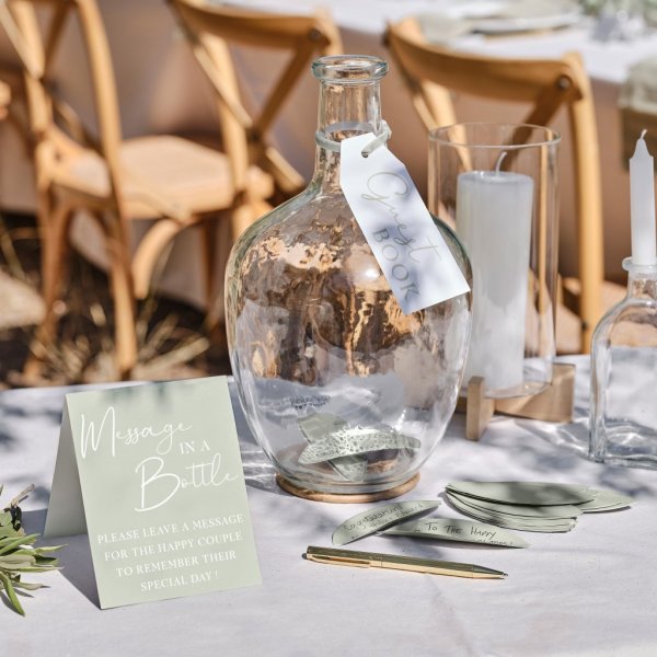 Gjestebok - Glassflaske - Salvie Wedding