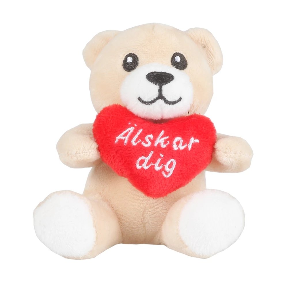 Plysjbjørn - Elsker deg - 10 cm - Valentinsdagsgaver, Valentinsdagen