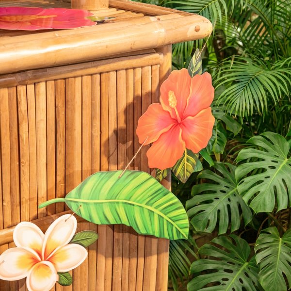 Girlander - Aloha - Tropiske blomster og blader - 2,2 m
