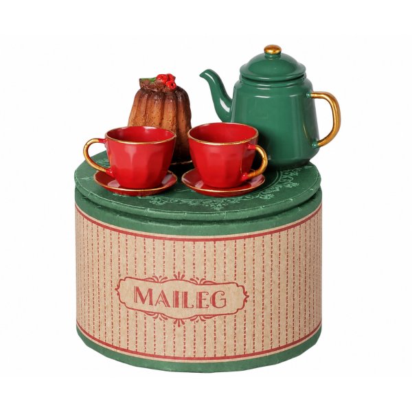 Maileg Julefest - Tekanne med kopper og kake Maileg Julefest - Tekanne med kopper og kake