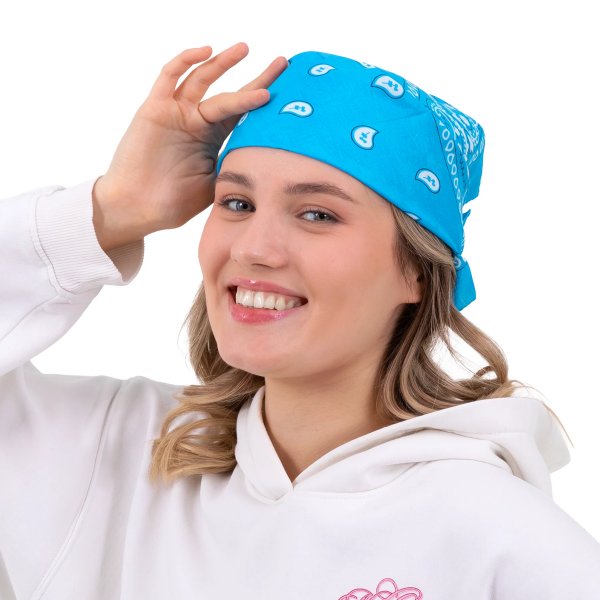 Bandana-skjerf - Lysebl�