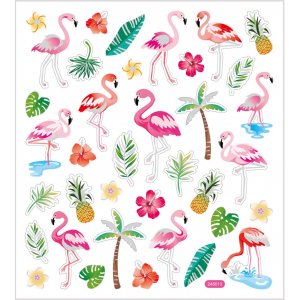 Klistremerker - flamingo - 15x16,5 cm Klistremerker - flamingo - 15x16,5 cm