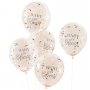 Konfettiballonger - Baby in Bloom - 5-pakning