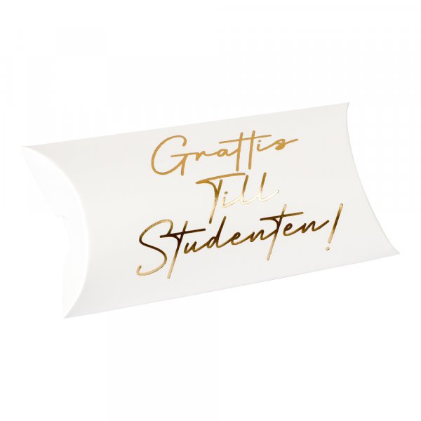 Gaveeske - Gratulerer til uteksaminerte - Hvit Gaveeske - Gratulerer til uteksaminerte - Hvit