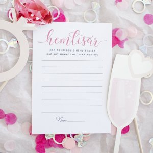 Utdrikningslagskort - Hemlisar - 8-pakning Utdrikningslagskort - Hemlisar - 8-pakning