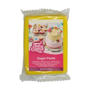 Sukkerpasta Gul - Elektrisk Gul - 250g - FunCakes Sukkerpasta Gul - Elektrisk Gul - 250g - FunCakes