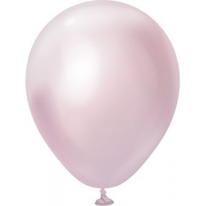 Miniballonger ensfarget - Premium 13 cm - Rosa Gull Krom