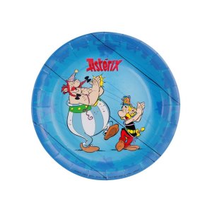 Papptallerkener - 23 cm - Asterix - 8 stk Papptallerkener - 23 cm - Asterix - 8 stk
