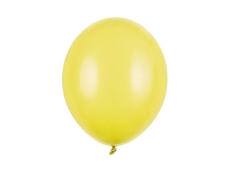 Pastellballonger - Standard 30 cm - Gul - 100-pakning - Pastell, Ensfargede ballonger, Ballonger