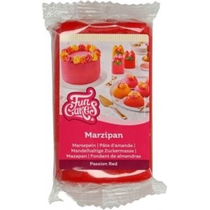 Marsipan - Pasjonsrød - Funcakes Marsipan - Pasjonsrød - Funcakes