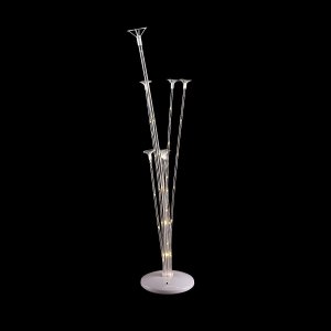 Ballongstativ LED - Borddekorasjon - 6 ballonger - 70 cm
